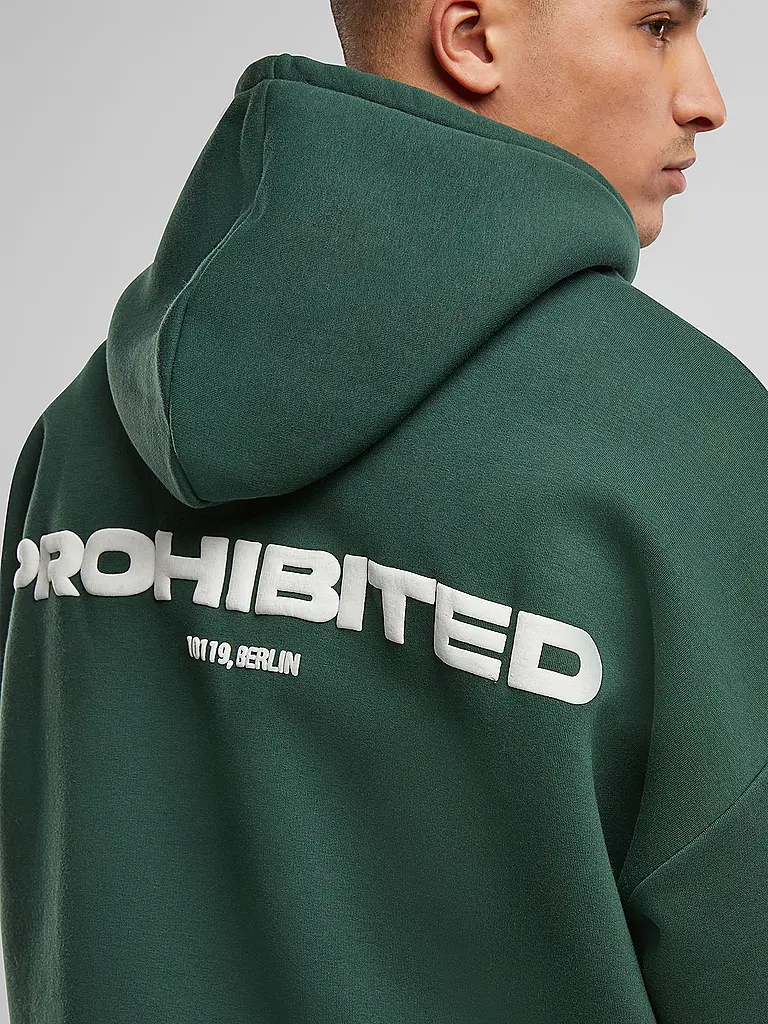 PROHIBITED | Kapuzensweater - Hoodie | dunkelgrün