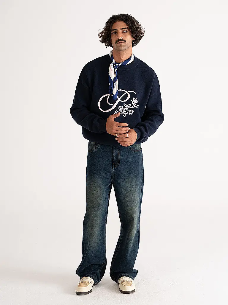 PROHIBITED | Pullover BLOOM  | dunkelblau