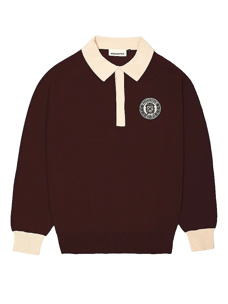 PROHIBITED | Pullover CUP | dunkelrot