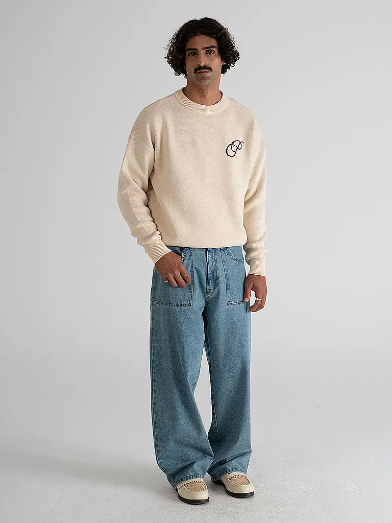 PROHIBITED | Pullover INITIAL | creme
