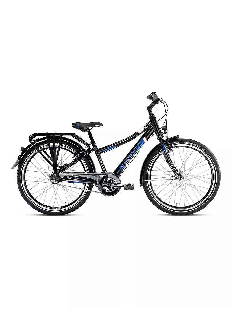 PUKY | Jugendfahrrad Crusader 24-3 Alu City light 4824 | schwarz