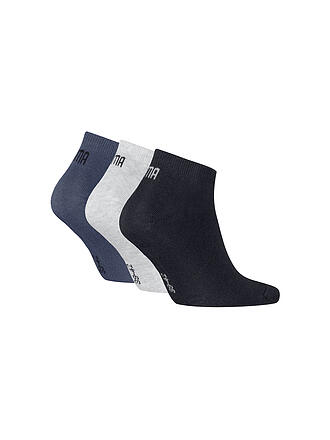 PUMA | Sneaker Socken 3er Pkg navy / grey