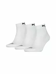 PUMA | Quarter Socks 3-er Pkg. grey melange | weiss