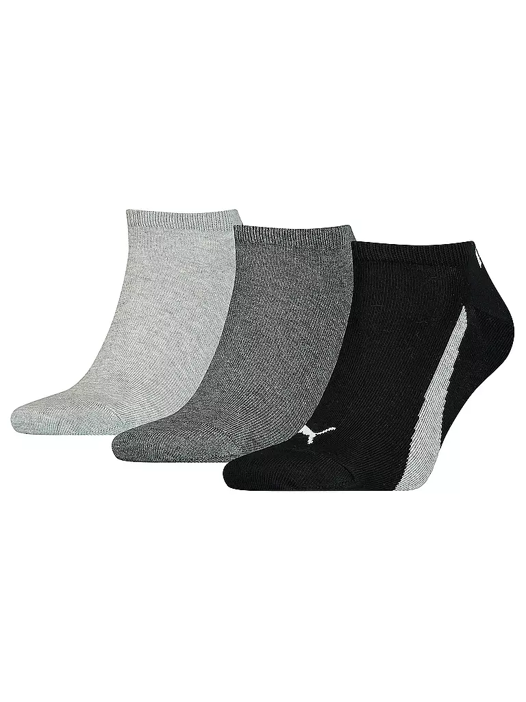 PUMA | Sneaker Socken 3er Pkg black / white  | schwarz