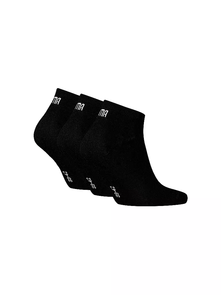 PUMA | Sneaker Socken 3er Pkg black | dunkelblau