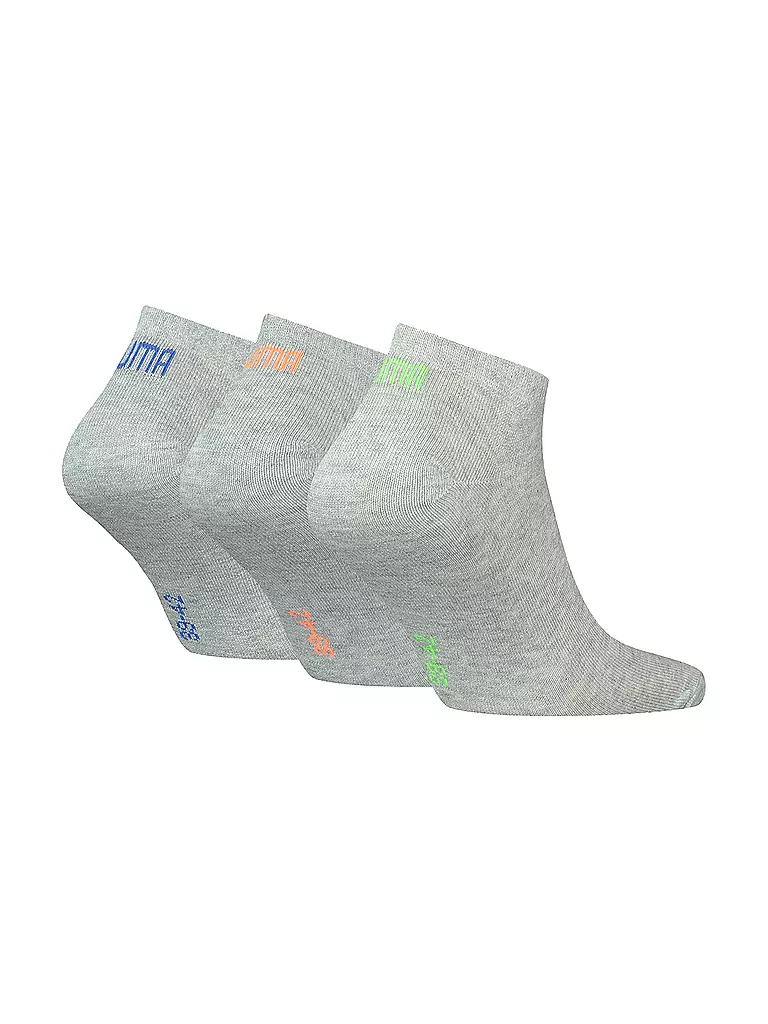 PUMA | Sneaker Socken 3er Pkg grey colour combo | hellgrau