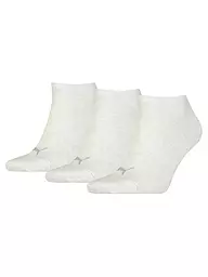 PUMA | Sneakersocken 3-er Pkg.  "Invisible" anthra grey mel | beige
