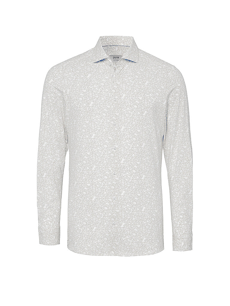 PURE Hemd Slim Fit beige | 44
