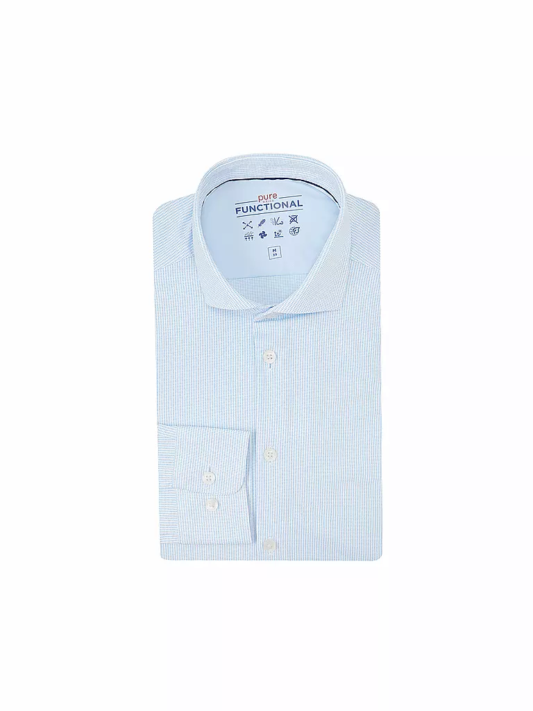 PURE | Hemd Slim Fit  | hellblau