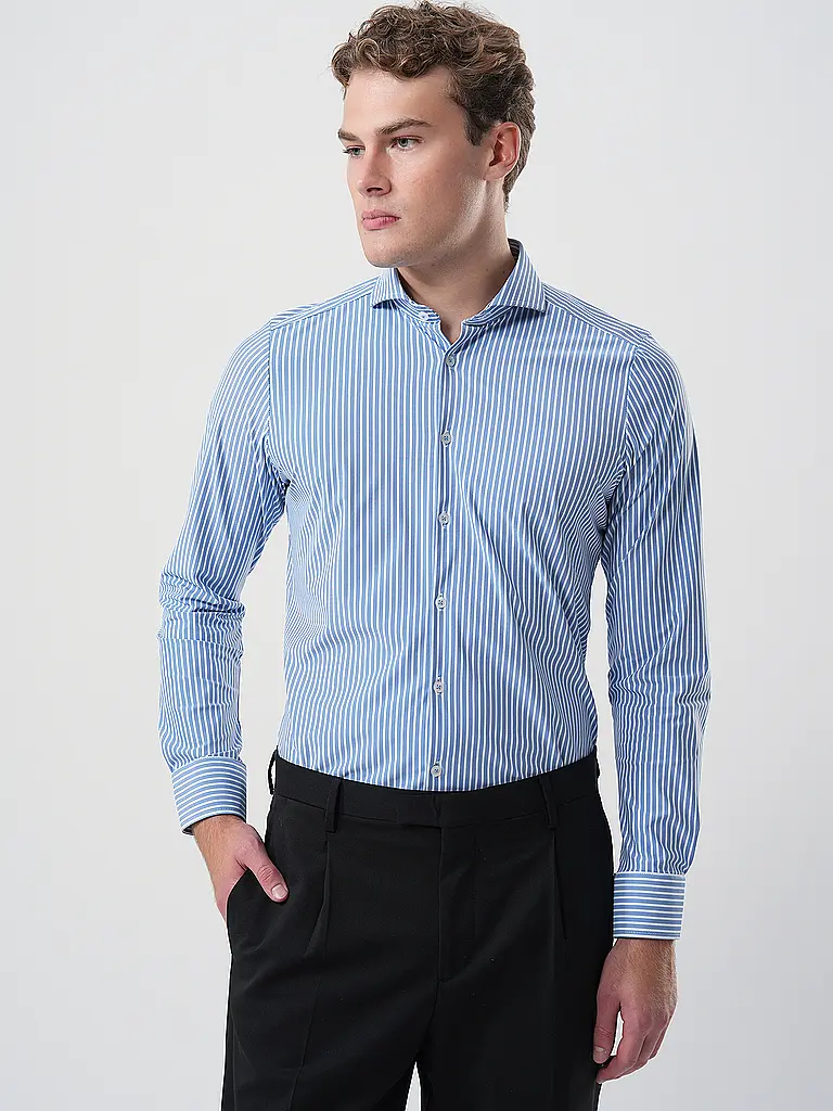 PURE | Hemd Slim Fit  | dunkelblau