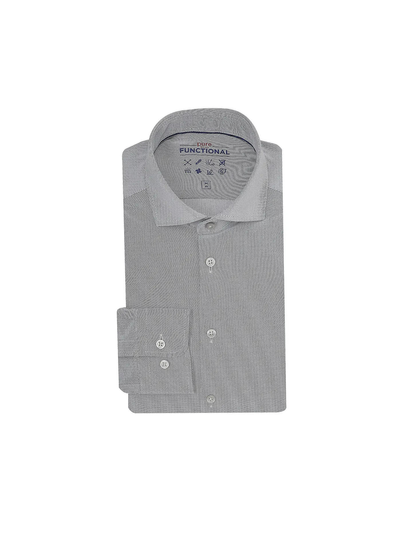 PURE | Jerseyhemd Slim Fit  | grau