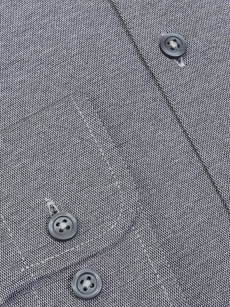 PURE | Jerseyhemd Slim Fit  | grau