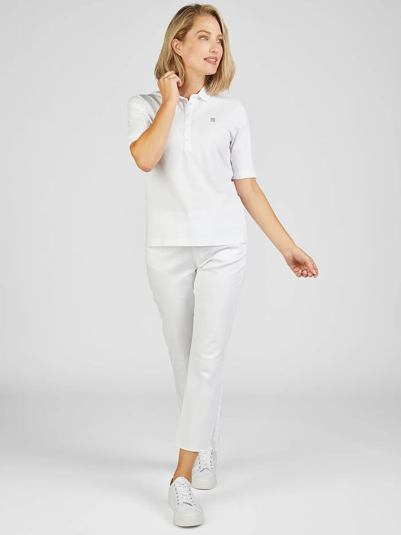 RABE | Poloshirt  | weiss