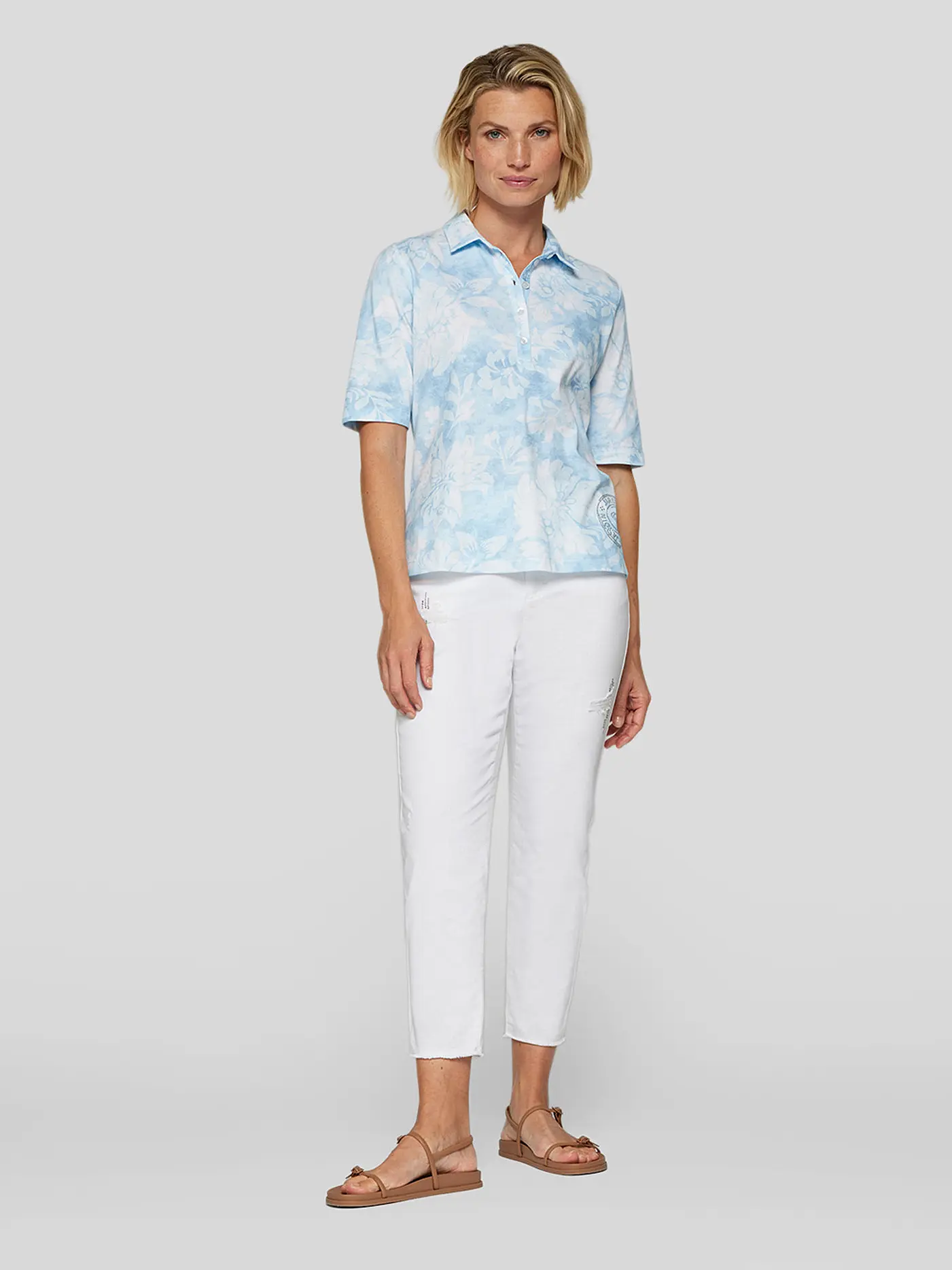 RABE | Poloshirt  | hellblau
