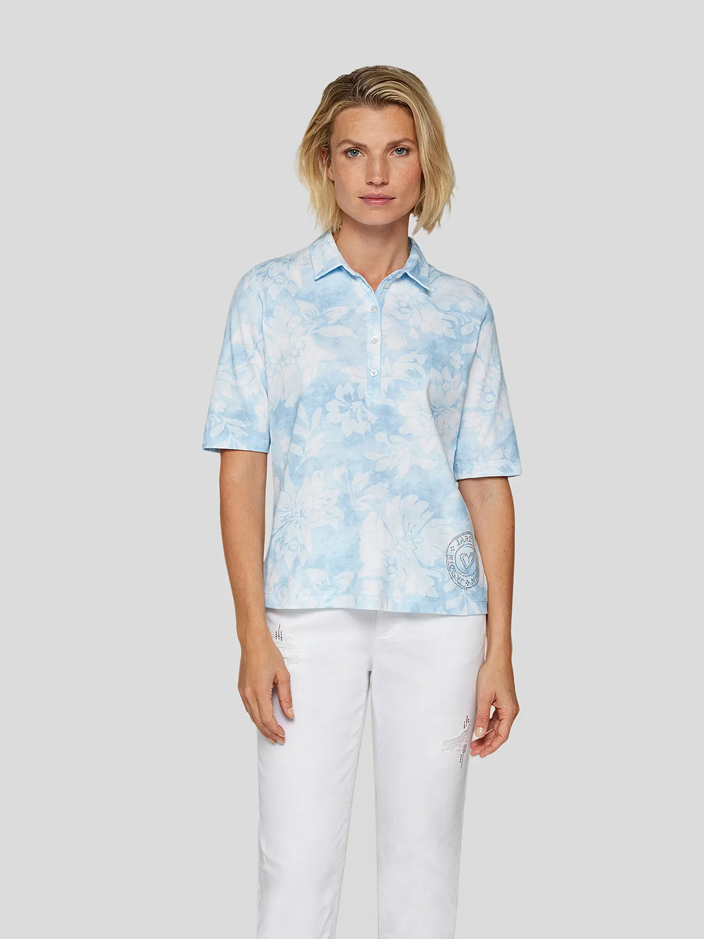 RABE | Poloshirt  | hellblau