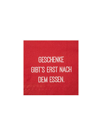 RAEDER | Cocktailservietten 30x30cm Geschenke gibts erst...