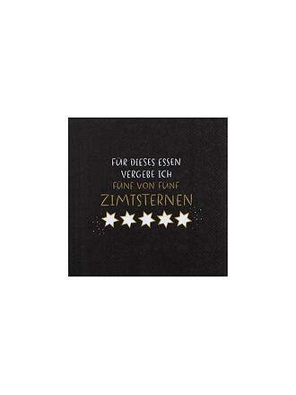 RAEDER | Weihnachts-Servietten 33x33cm ZIMTSTERNE