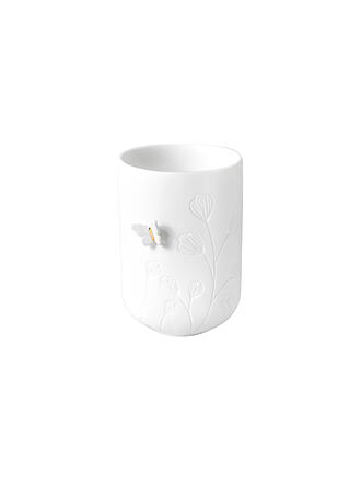 RAEDER | Teelichthalter SCHMETTERLING 6x9cm Weiss
