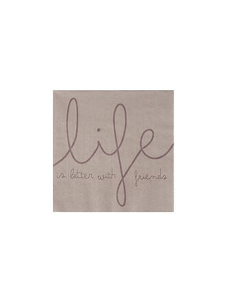 RAEDER | Lunch Servietten 33x33cm Life is Better with Friends