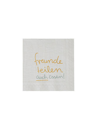 RAEDER | Cocktail Servietten 25x25cm Freunde teilen auch essen 