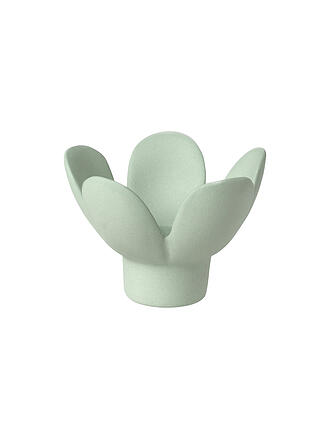RAEDER | Kerzenhalter BLUME 8x8x5,5cm Gruen