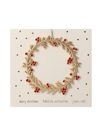 RAEDER | Festtagsornament 8cm Fröhliche Weihnachten 