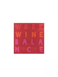 RAEDER | Cocktail Servietten 25x25cm WORK WINE BALANCE | rot
