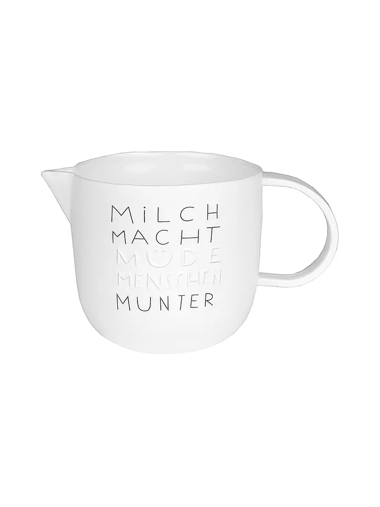 RAEDER | DINING Breakfast Milchkännchen Milch macht müde 250ml | weiss