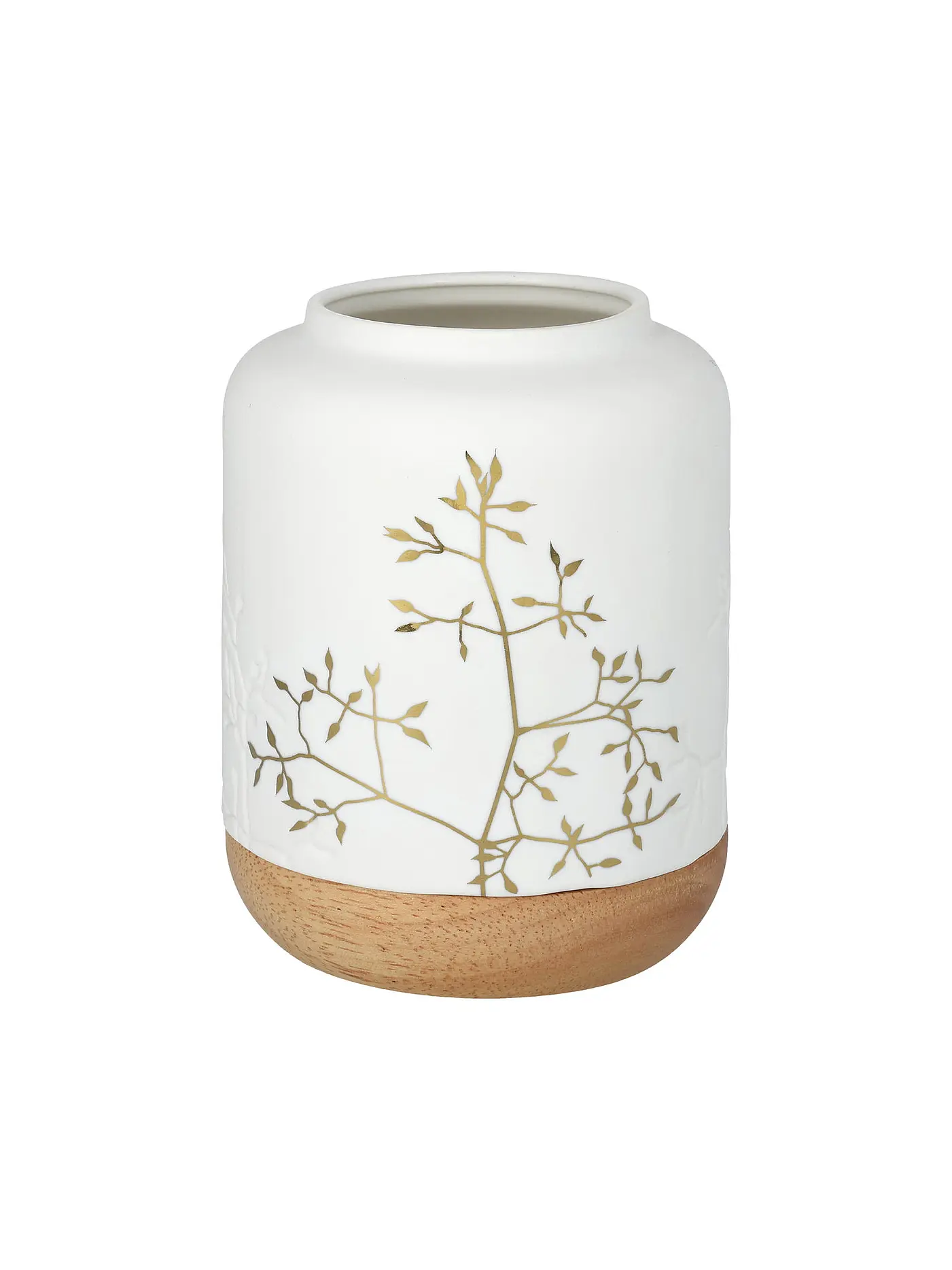 RAEDER | Licht 10,8cm Goldzweig  | weiss