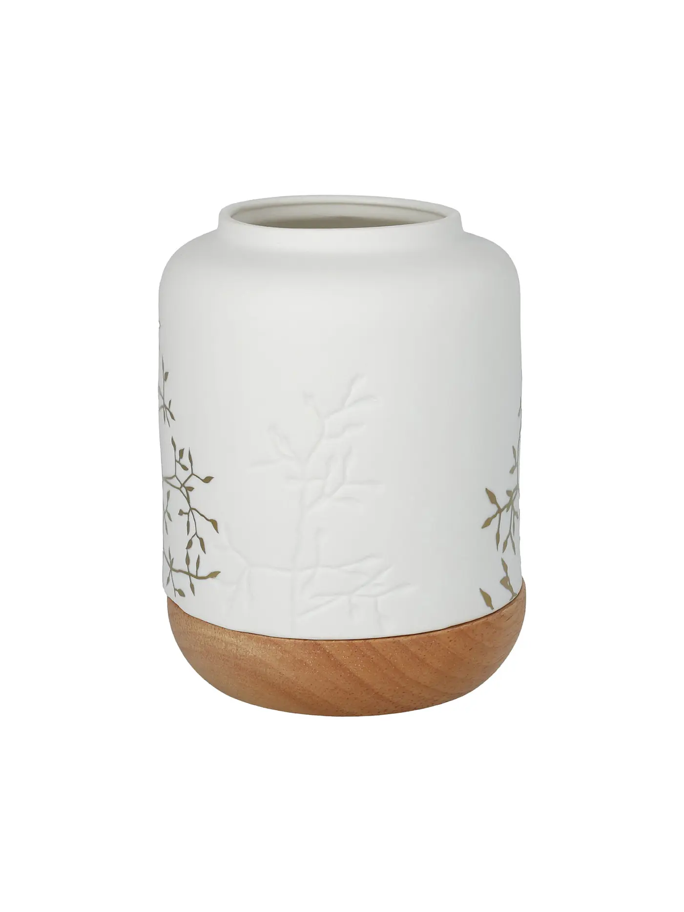RAEDER | Licht 10,8cm Goldzweig  | weiss