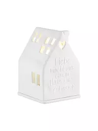 RAEDER | Lichthaus LIEBE MACHT 7x7x10,5cm Weiss | weiss