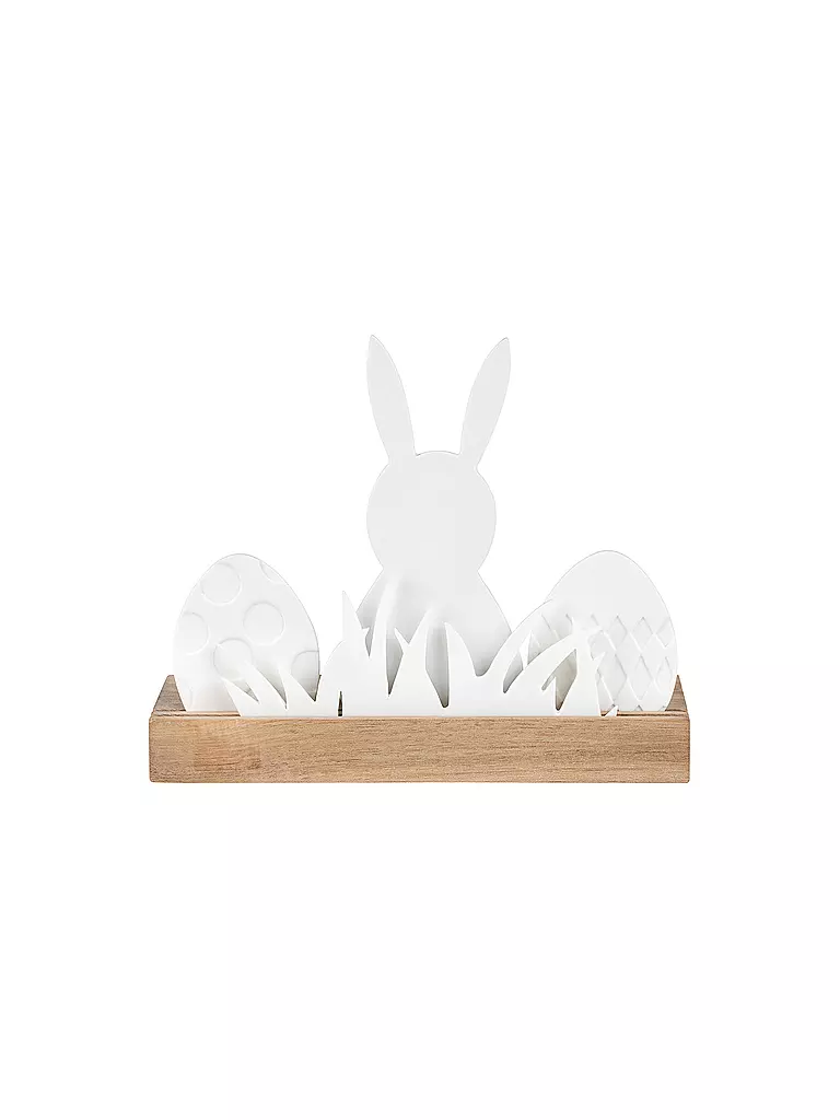 RAEDER | Lichtobjekt OSTERHASE 22x16,5cm Weiss | weiss