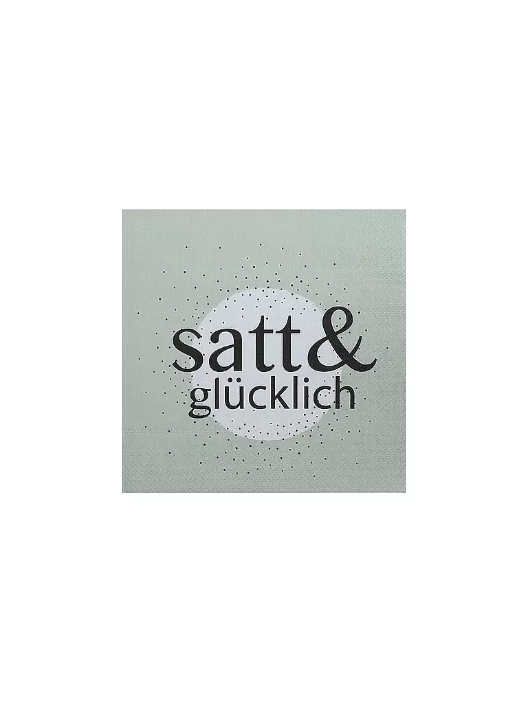 RAEDER | Lunch Servietten 33x33 SATT & GLUECKLICH | Grau