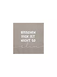 RAEDER | Lunch Servietten 33x33cm BISSCHEN DICH.... | hellbraun