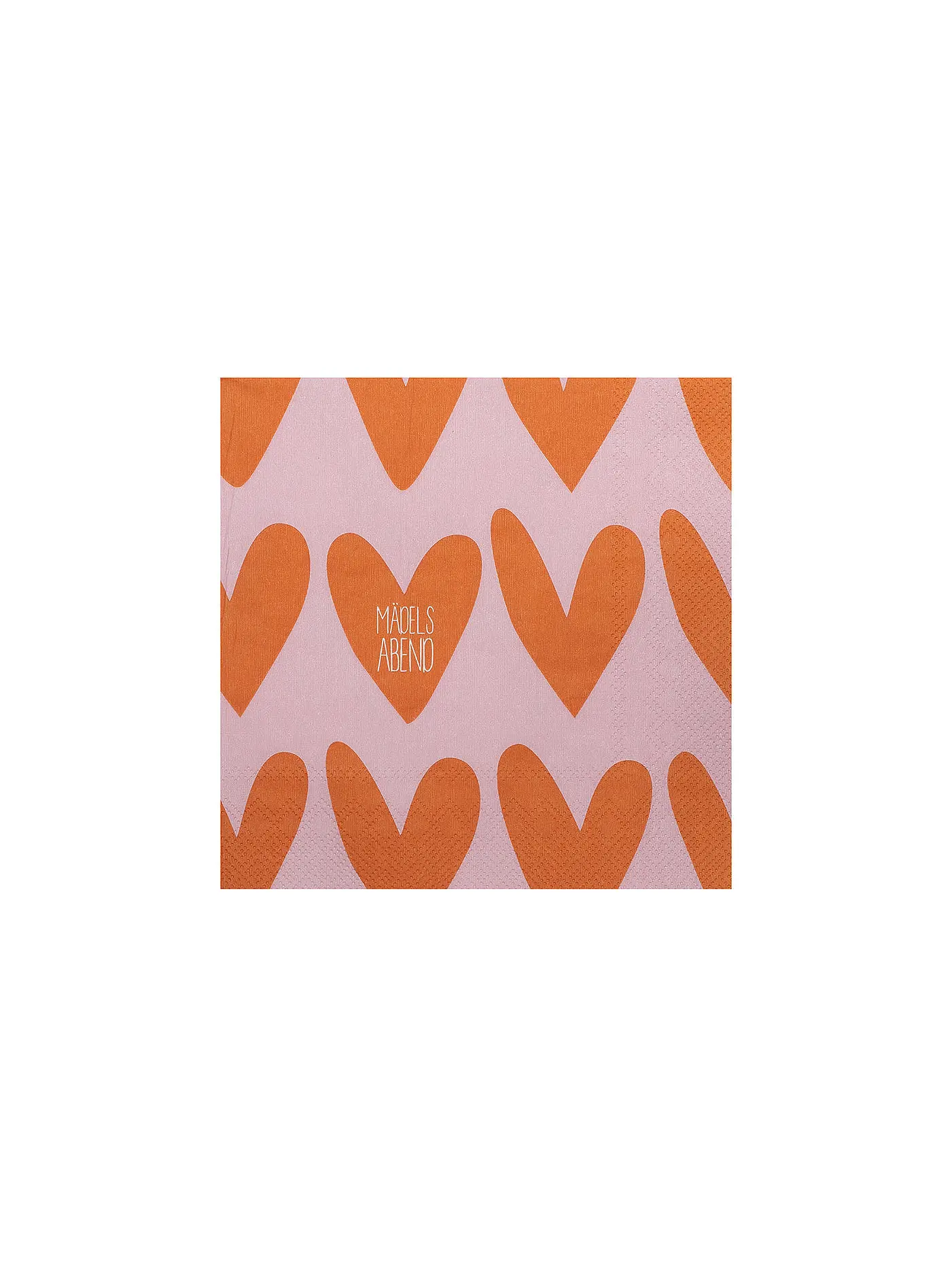 RAEDER | Lunch Servietten 33x33cm MAEDELSABEND | rot