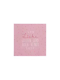 RAEDER | Lunch Servietten 33x33cm VON LIEBE ALLEIN | rosa