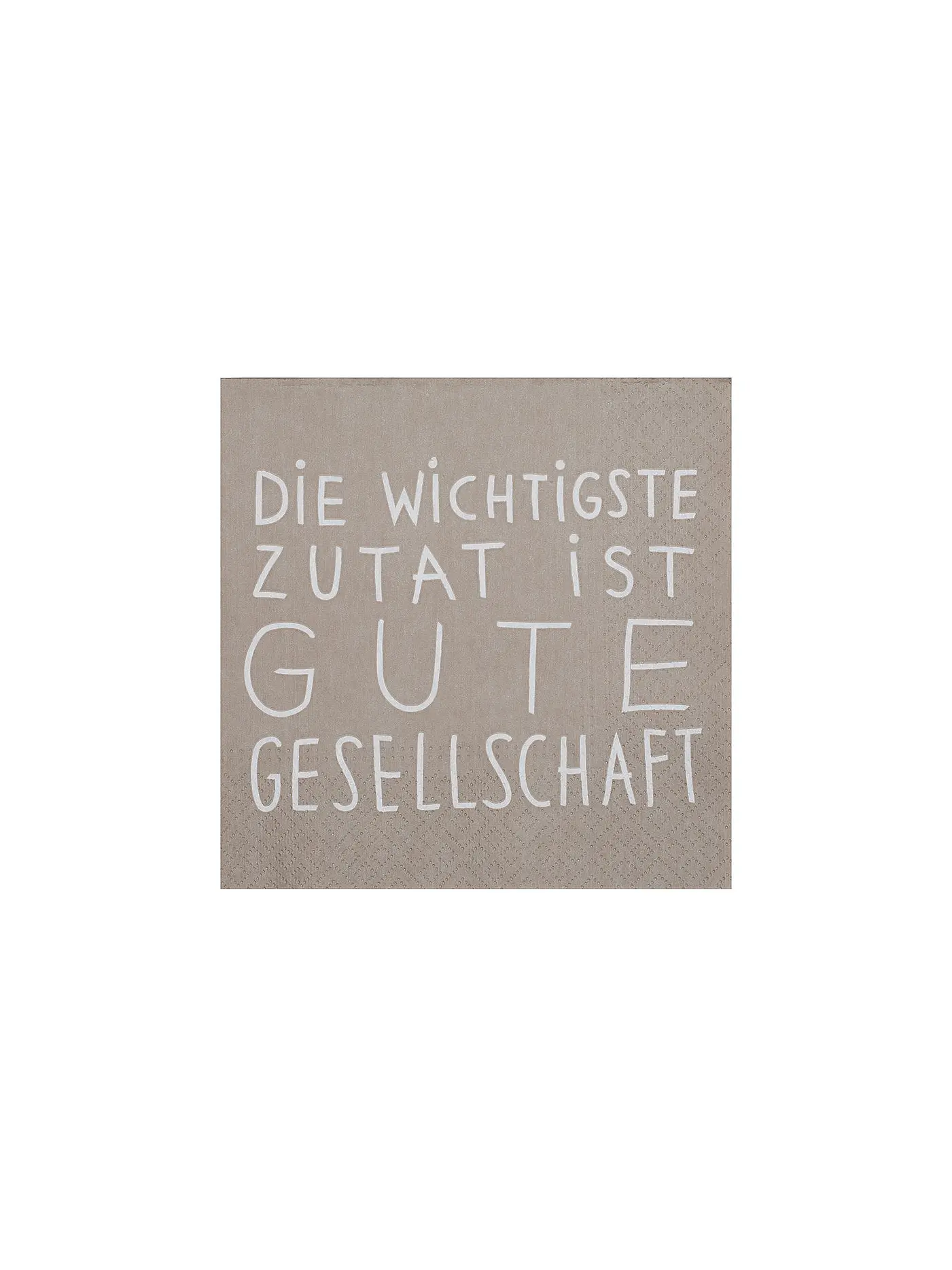 RAEDER | Lunch Servietten 33x33cm WICHTIGSTE ZUTAT | camel