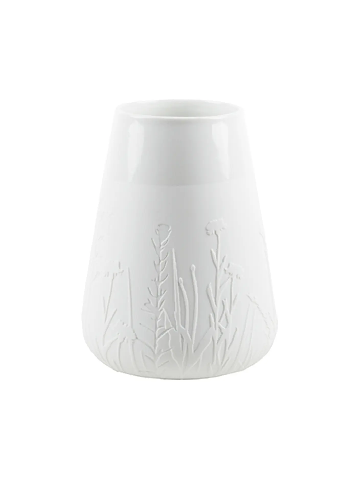 RAEDER | Poesie Vase Floral Gräser 23,5cm | weiss