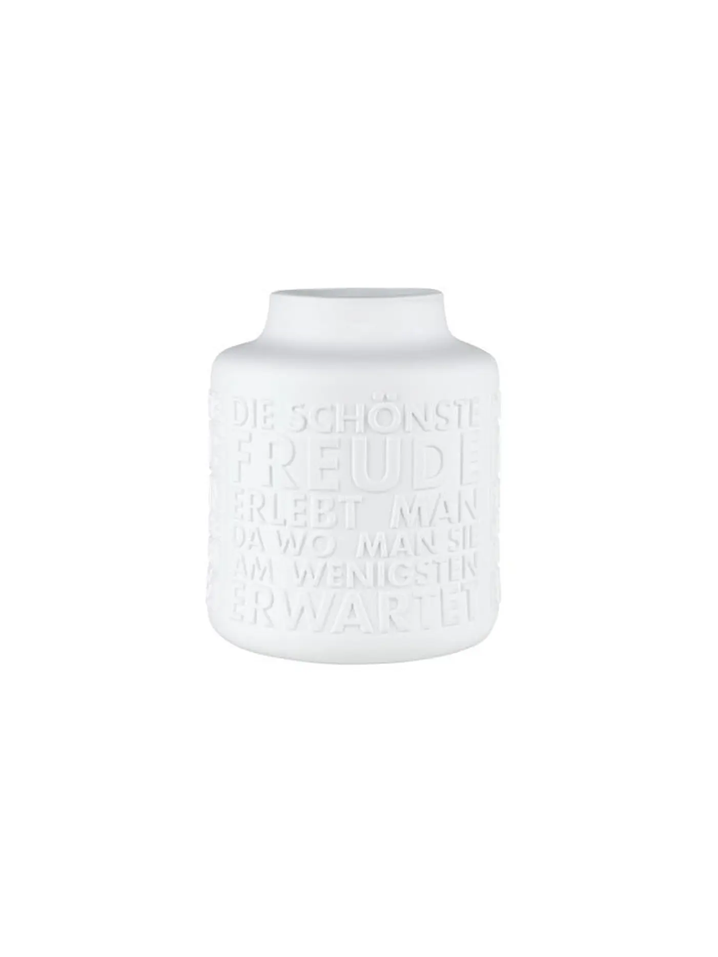 RAEDER | Porzellan Vase FREUDE 26x21cm Weiss | weiss