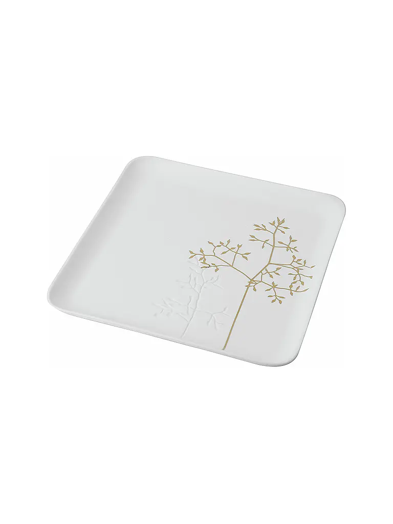 RAEDER | Schale 19,8cm Goldzweig | weiss