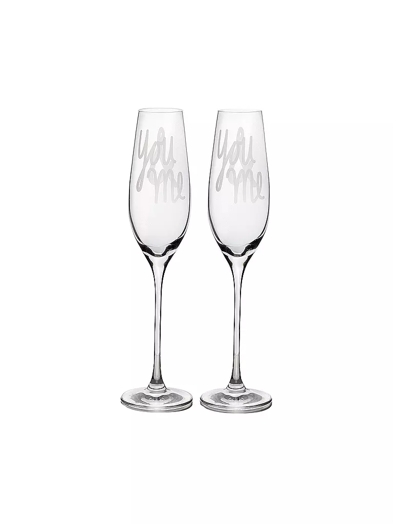 RAEDER | Sektglas You&Me  | transparent