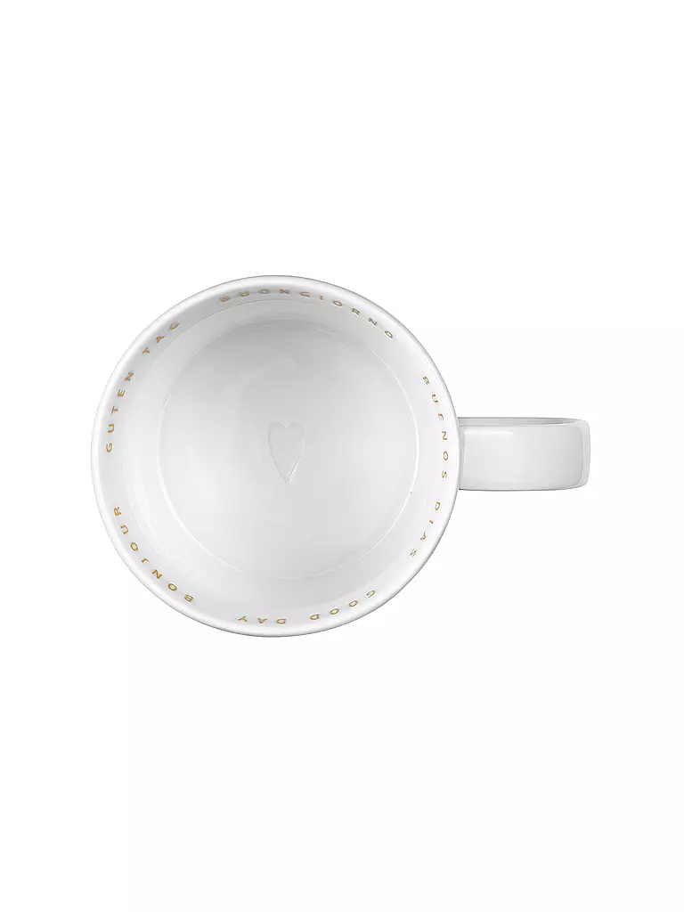 RAEDER | Tasse Breakfast 0,25l  "Guten Tag" | weiss