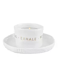 RAEDER | Teelicht  9x4,5cm Zen Spirit INHALE EXHALE  | weiss