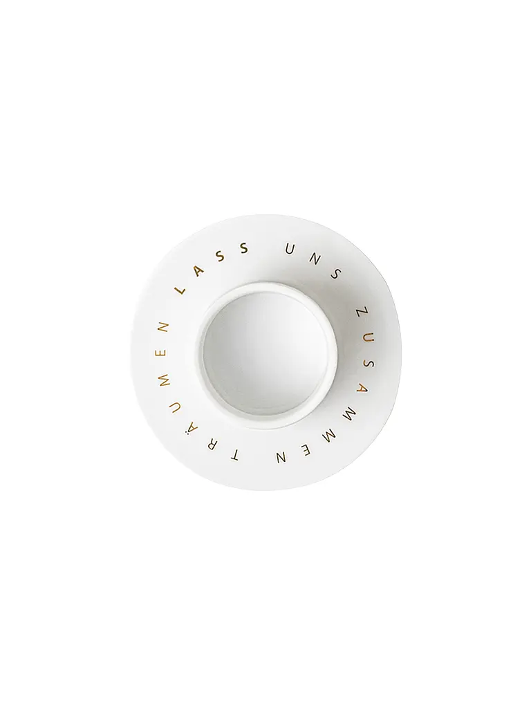 RAEDER | Teelichthalter STERNBILDER 9cm Lass uns zusammen | Weiss