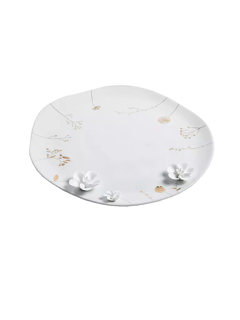 RAEDER | Teller Blumenwiese 28cm | weiß