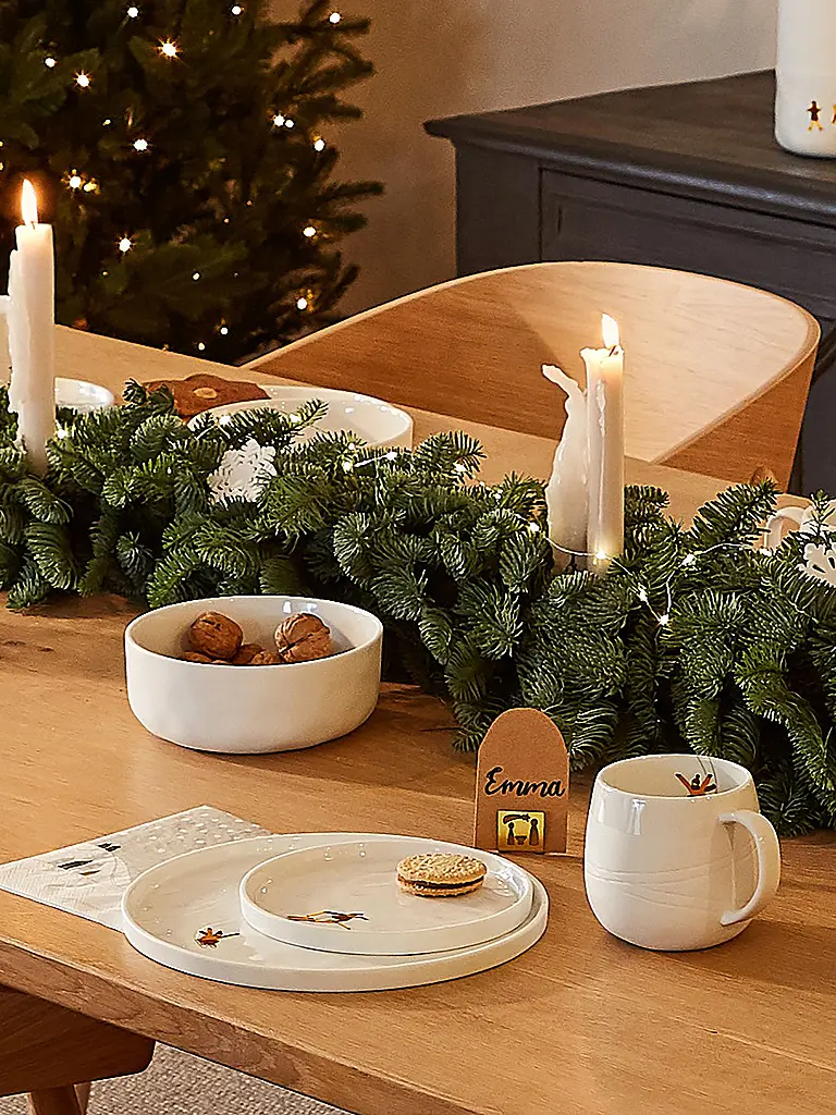 RAEDER | Teller SCHNEETAG 22cm Schlittenfahren |