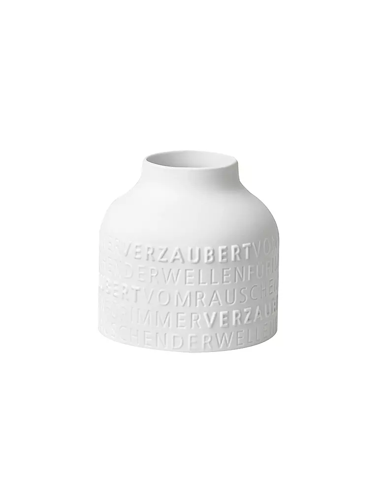 RAEDER | Vase FÜR IMMER VERZAUBERT 17,5x17cm Weiss | weiss