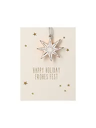 RAEDER | Weihnachts Deko MINI-ORNAMENT Mistelzweig | Gold