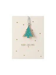 RAEDER | Weihnachts Deko MINI-ORNAMENT Mistelzweig | Gold