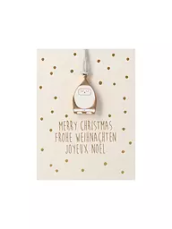 RAEDER | Weihnachts Deko MINI-ORNAMENT Mistelzweig | Gold